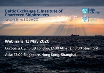 Baltic Exchange and ICS Webinar: “Shipping and the Environment: moving the conversation beyond 2020’